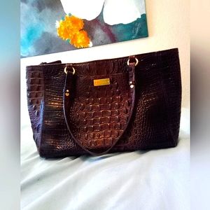 Brahmin Brown Alligator Purse